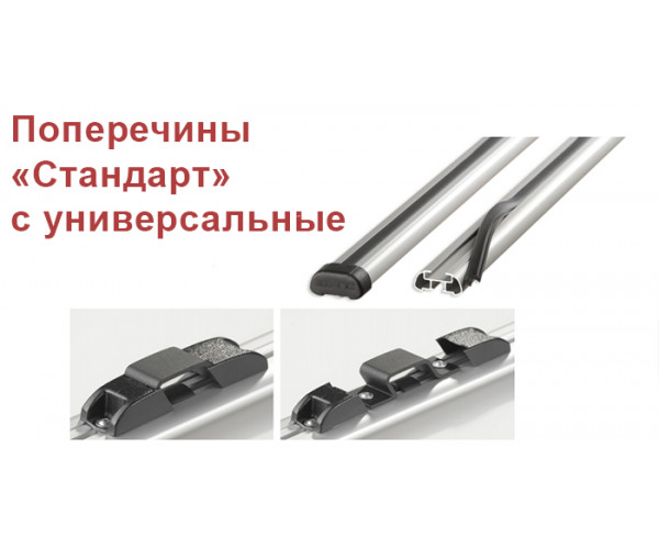 Поперечины универсальные Аэро с креплением "СКОБА"