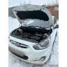 Газовый упор капота Hyundai Solaris 1 (Хендай Солярис) 2010–2017, без сверления