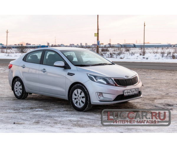 Защитные накладки на арки (АБС) Kia Rio 3 седан с 2011 по 2015 г.в.