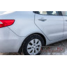 Защитные накладки на арки (АБС) Kia Rio 3 седан с 2011 по 2015 г.в.