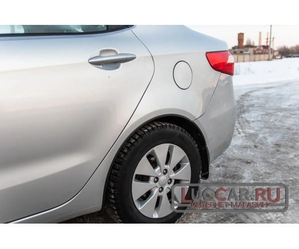 Защитные накладки на арки (АБС) Kia Rio 3 седан с 2011 по 2015 г.в.