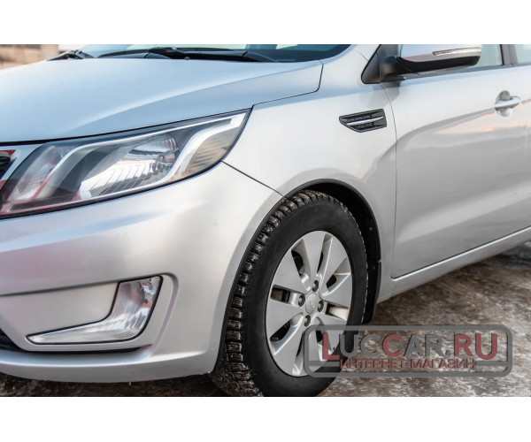 Защитные накладки на арки (АБС) Kia Rio 3 седан с 2011 по 2015 г.в.
