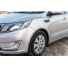 Защитные накладки на арки (АБС) Kia Rio 3 седан с 2011 по 2015 г.в.