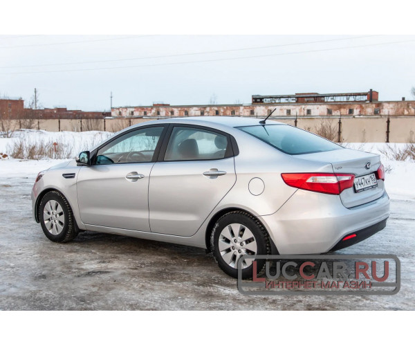 Защитные накладки на арки (АБС) Kia Rio 3 седан с 2011 по 2015 г.в.