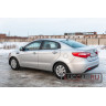 Защитные накладки на арки (АБС) Kia Rio 3 седан с 2011 по 2015 г.в.