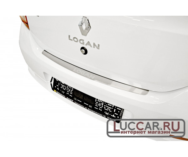 Накладка на задний бампер (НПС) Renault Logan 2