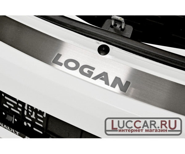 Накладка на задний бампер (НПС) Renault Logan 2