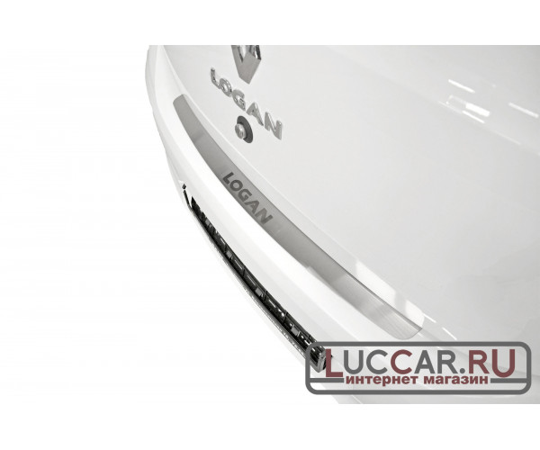 Накладка на задний бампер (НПС) Renault Logan 2