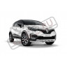 Защита переднего бампера двойная с пластинами 63/63мм (НПС) Renault Kaptur
