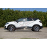 Защита порогов прямая труба диаметром 63 мм (НПС) Renault Kaptur