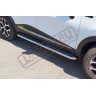 Защита порогов с площадкой диаметр трубы 51 мм (НПС) Renault Kaptur