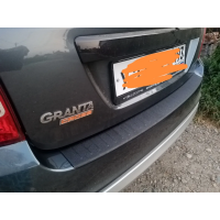 Накладка на задний бампер (АБС) для Lada Granta Fl Универсал (Ваз 2194)