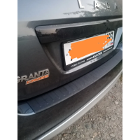 Накладка на задний бампер (АБС) для Lada Granta Fl Универсал (Ваз 2194)