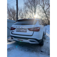 Накладка на задний бампер ШИРОКАЯ для Lada Vesta NG - Лада Веста НГ с 2022 -н.в.