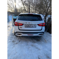 Накладка на задний бампер ШИРОКАЯ для Lada Vesta NG - Лада Веста НГ с 2022 -н.в.