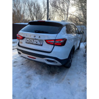 Накладка на задний бампер ШИРОКАЯ для Lada Vesta NG - Лада Веста НГ с 2022 -н.в.