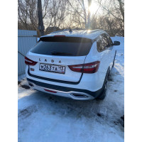 Накладка на задний бампер ШИРОКАЯ для Lada Vesta NG - Лада Веста НГ с 2022 -н.в.