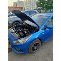 Газовый упор капота Hyundai Solaris 2 с 2017 - Н.В. Без сверления