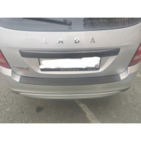 Накладка на задний бампер (АБС) для Lada Granta Fl Универсал (Ваз 2194)