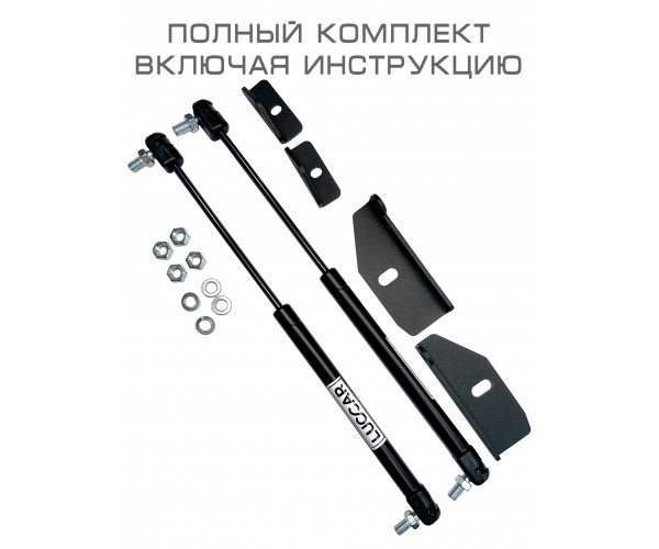 Газовый упор капота для Лада Гранта / Калина 2 ( Lada Granta FL/ Kalina 2 / Datsun) - 2 упора