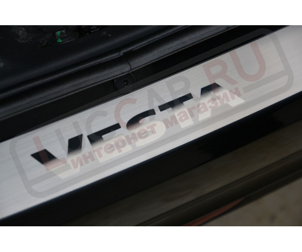 Накладка на задний бампер (НПС) для Lada Vesta