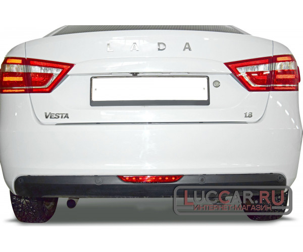 Накладка на задний бампер (НПС) для Lada Vesta