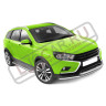 Защита переднего бампера двойная труба 51мм для Lada Vesta Sw Cross