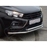 Защита переднего бампера двойная труба 51мм для Lada Vesta Sw Cross