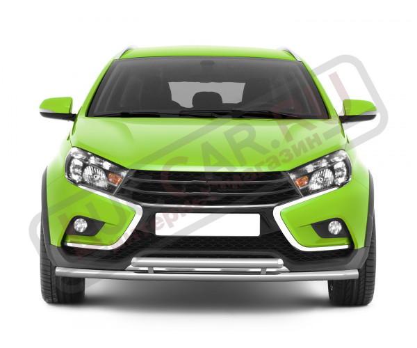 Защита переднего бампера двойная труба 51мм для Lada Vesta Sw Cross