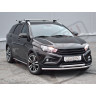 Защита переднего бампера двойная труба 51мм для Lada Vesta Sw Cross