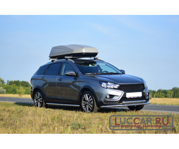 Защита переднего бампера двойная труба 51мм для Lada Vesta Sw Cross