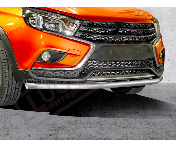 Защита переднего бампера одинарная диаметр трубы 51мм для Lada Vesta Sw Cross