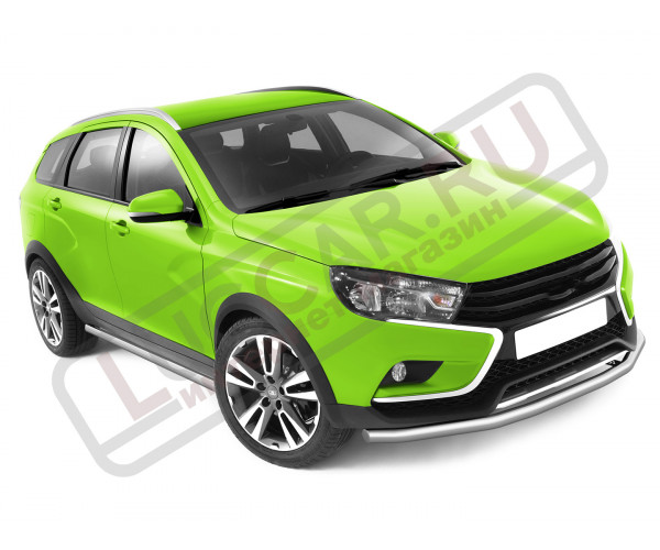 Защита переднего бампера одинарная диаметр трубы 51мм для Lada Vesta Sw Cross