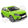 Защита переднего бампера одинарная диаметр трубы 51мм для Lada Vesta Sw Cross