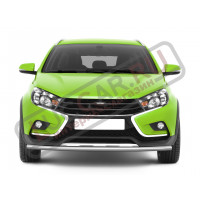 Защита переднего бампера одинарная диаметр трубы 51мм для Lada Vesta Sw Cross Защита переднего бампера одинарная диаметр трубы 51мм для Lada Vesta Sw Cross