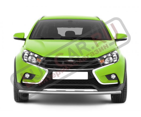 Защита переднего бампера одинарная диаметр трубы 51мм для Lada Vesta Sw Cross
