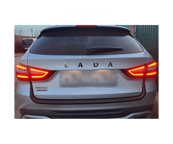 Накладка на задний бампер ШИРОКАЯ для Lada Vesta NG - Лада Веста НГ с 2022 -н.в.