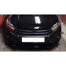 Накладки (антихром) на молдинги переднего бампера для Lada Vesta
