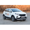 Защита переднего бампера двойная труба 51мм (НПС) для Lada Xray Cross