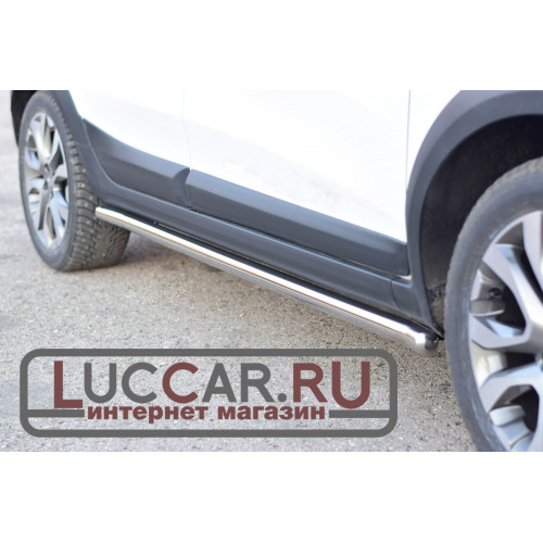 Защита порогов вогнутая труба диаметром 51мм (НПС) для Lada Xray Cross