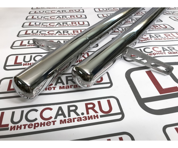 Защита порогов вогнутая труба диаметром 51мм (НПС) для Lada Xray Cross