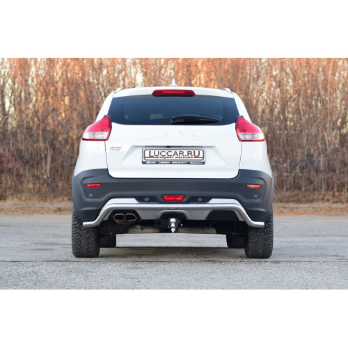 Защита заднего бампера 51мм "Волна" (НПС) для Lada Xray Cross