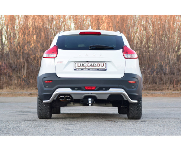 Защита заднего бампера 51мм "Волна" (НПС) для Lada Xray Cross