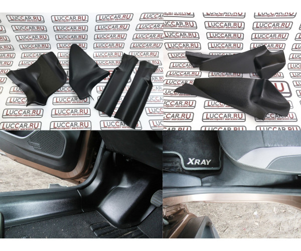 Комплект накладок на ковролин для Lada Xray (cross) (передние+задние)