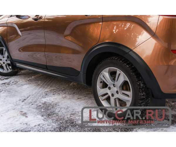 Новый Cross-обвес для Lada Xray ( Расширители колёсных арок и порогов, защита бампера)