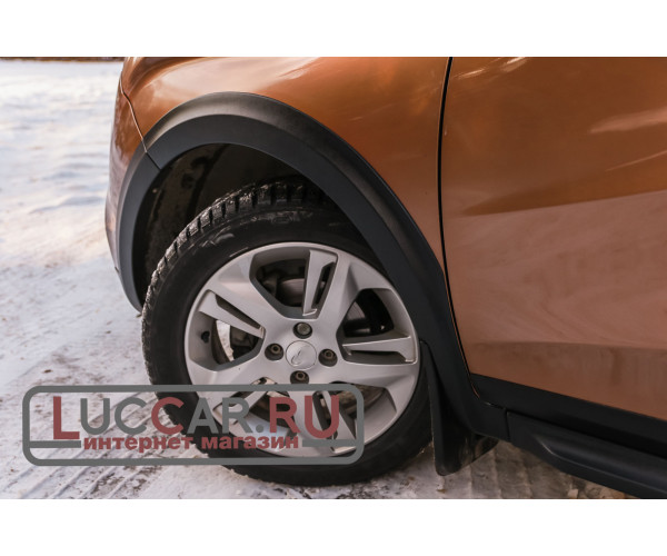 Новый Cross-обвес для Lada Xray ( Расширители колёсных арок и порогов, защита бампера)