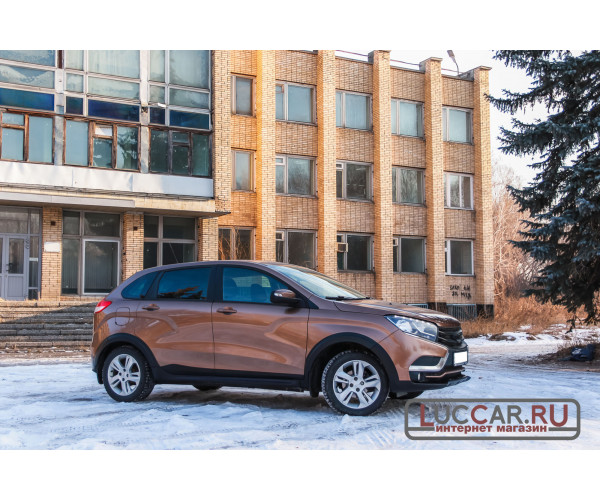 Новый Cross-обвес для Lada Xray ( Расширители колёсных арок и порогов, защита бампера)