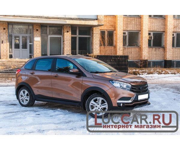 Новый Cross-обвес для Lada Xray ( Расширители колёсных арок и порогов, защита бампера)