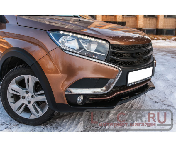 Новый Cross-обвес для Lada Xray ( Расширители колёсных арок и порогов, защита бампера)