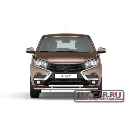Защита переднего бампера двойная труба 51мм для Lada Xray